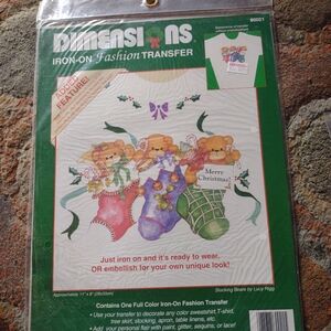 Dimensions Christmas iron on transfers 80021